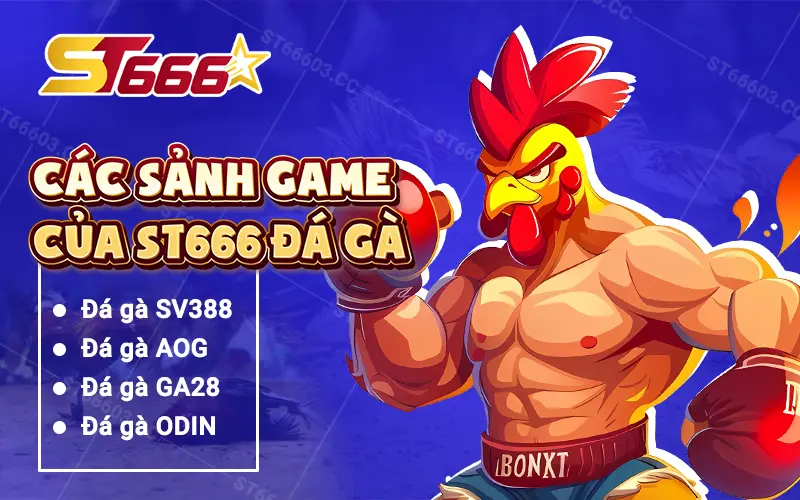 Các Sảnh Game Đá Gà St666